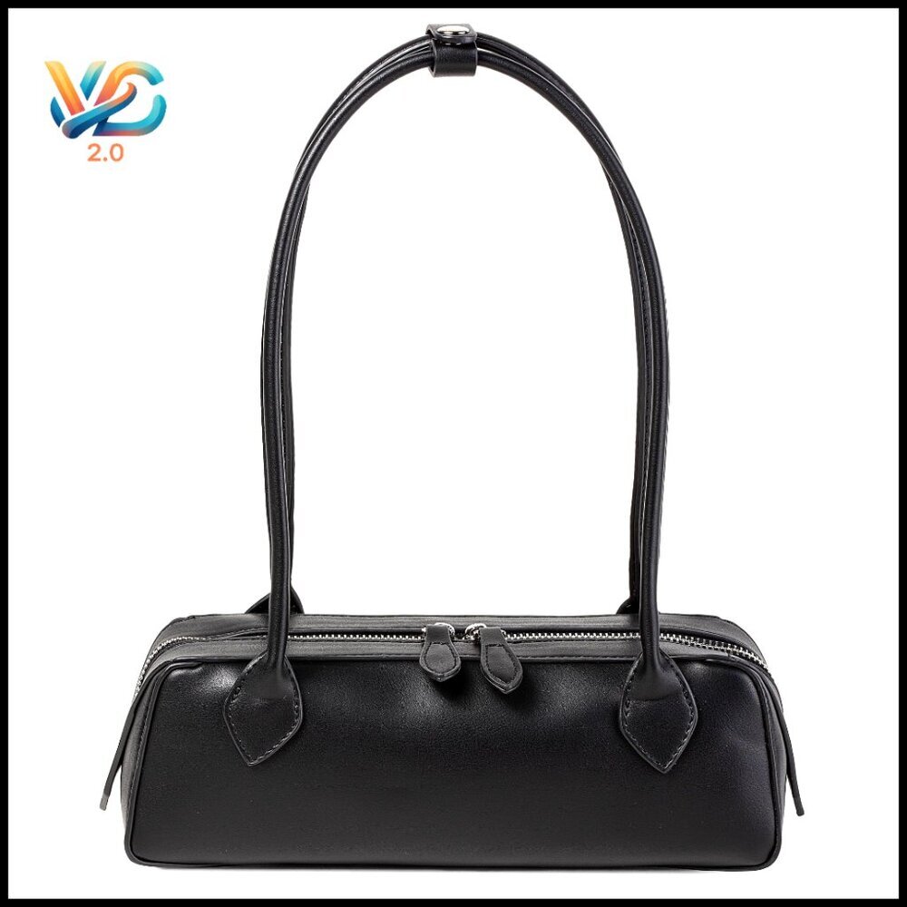Vintage Hobo Shoulder Bag Small PU Leather Purse for Work Travel